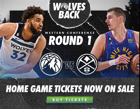 nuggets timberwolves tickets